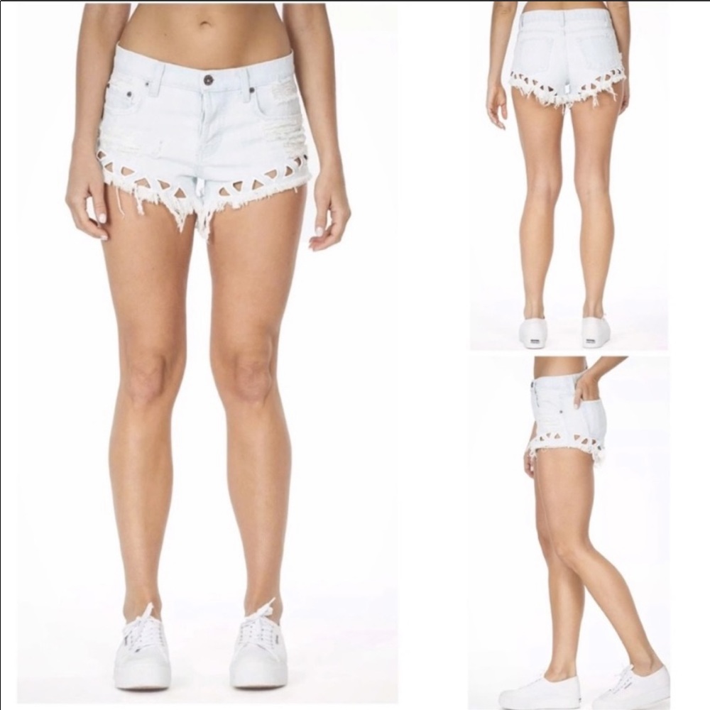 Carmar Cutout Denim Shorts